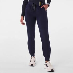 Figs Zamora Navy Blue Jogger Scrub Pants Women's Size Large